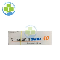 Simvastatin savi 40 - Hộp 3 vỉ x 10 viên